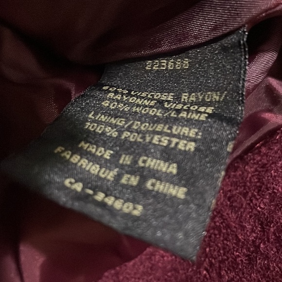 Dells Spiga burgundy color jacket (sz m) - Picture 7 of 9